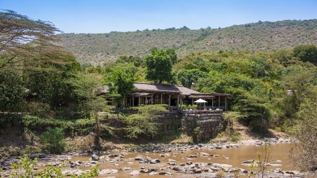 Elegant suite at Sanctuary Olonana with Mara River view, Masai Mara